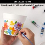 GREANER 4 Inch Plant Pot, White Plant Pots Indoor with Drainage, Thickened Succulent Planters with Saucers for Home Garden Indoor Outdoor Flowers